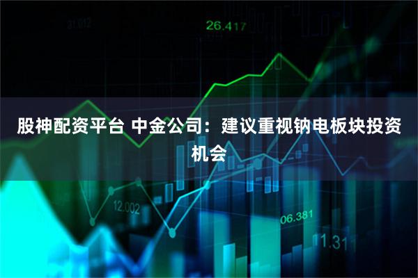 股神配资平台 中金公司：建议重视钠电板块投资机会